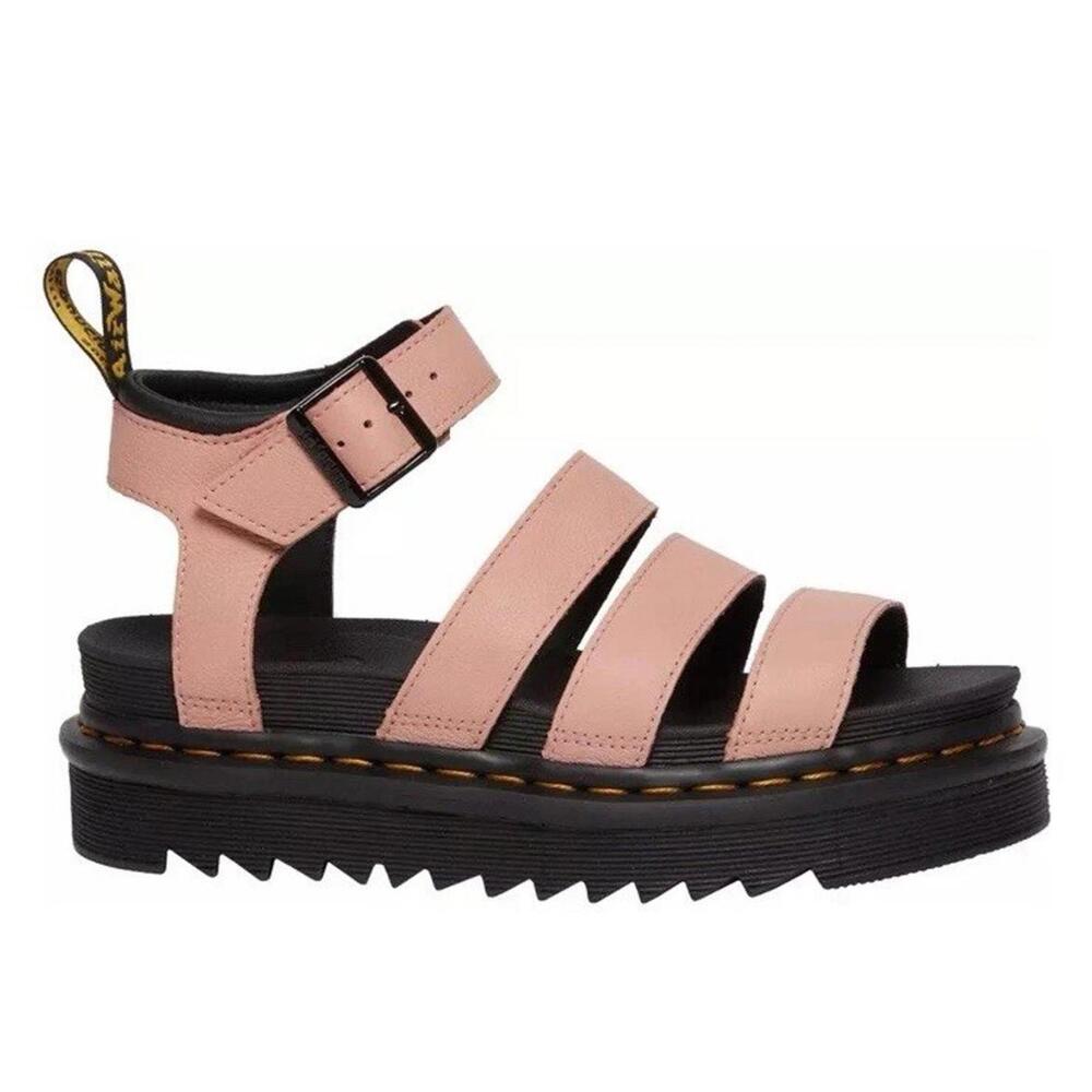 Dr. Martens Pink Leather Platform Strappy Sandals. NWOT - Picture 4 of 11